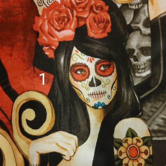 SOLD OUT 3 for $21 Day of the dead Face Mask - Picture 4 of 10